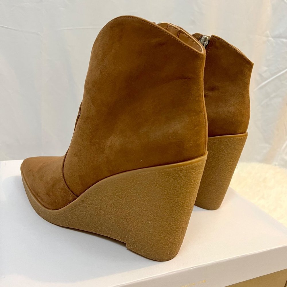 Jessica Simpson Crais Bootie Wedge Size 8 Brown NEW! - Picture 7 of 16